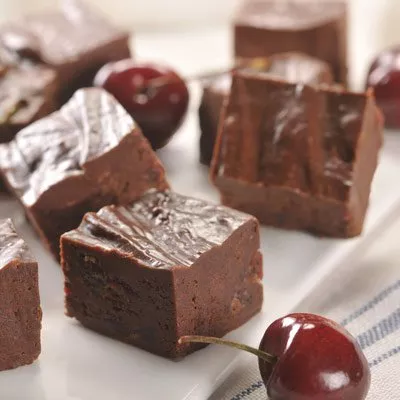 Dark Chocolate Cherry Fudge
