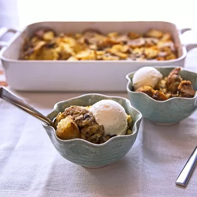 Chocolate Chip Bread Pudding
