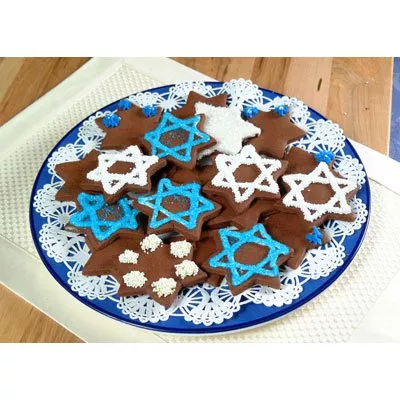 Star Of David Chocolate Cookies