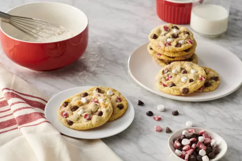 Galletas de chocolate caliente con menta