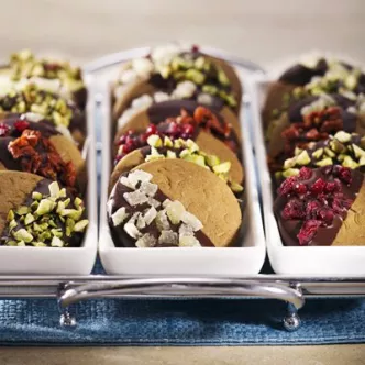 Easy Chocolate-Dipped Ginger Cookies