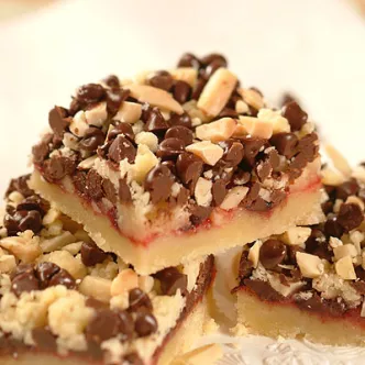 Chocolate Raspberry Nut Bars