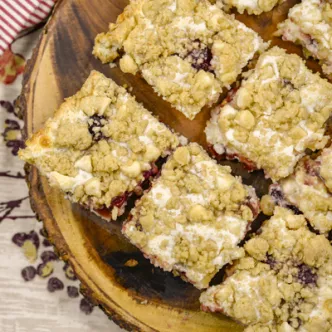 Premier Cheesecake Cranberry Bars