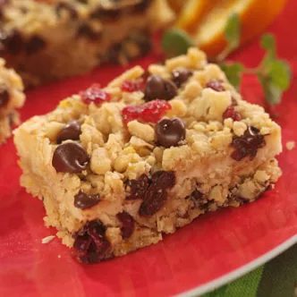 Chocolate Chip Cranberry Cheese Bars