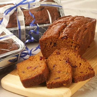 Gift-Giving Pumpkin Cranberry Breads
