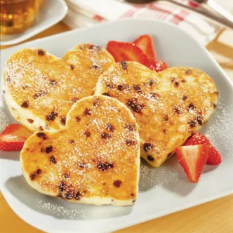 Heavenly Heart-Shaped Pancakes