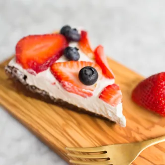 Red, White and Blueberry Torte