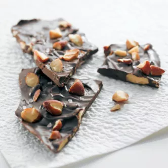 Sea-Salted Smoky Almond Chocolate Bark