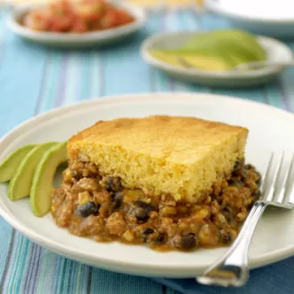 Chili Cornbread Pie