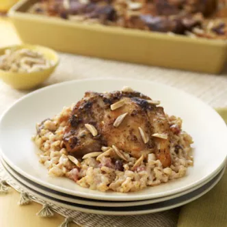 Moroccan-Spiced Chicken & Rice Bake