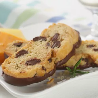 Savory Chocolate-Rosemary Biscotti