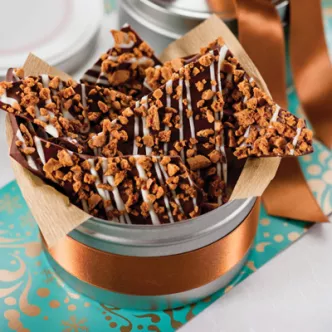 'Tis the Season Gingerbread Bark