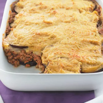 Creamy Greek-Style Eggplant Casserole