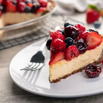 Cherry Berry Cheesecake Pie