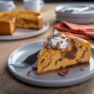 Marbled Pumpkin Cheesecake