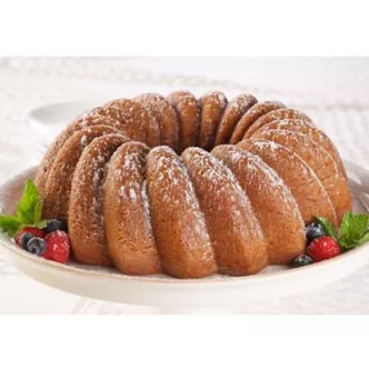 Cazuela de Tostada Francesa de Durazno y Almendras