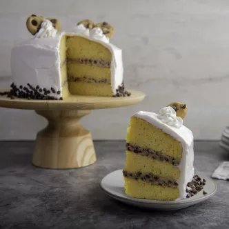 Chocolate Chip Cookie Layer Cake