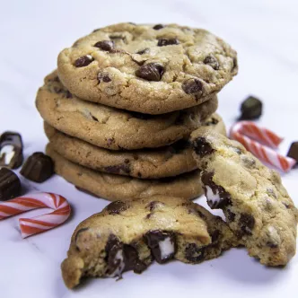 Mint Candy Stuffed Cookies