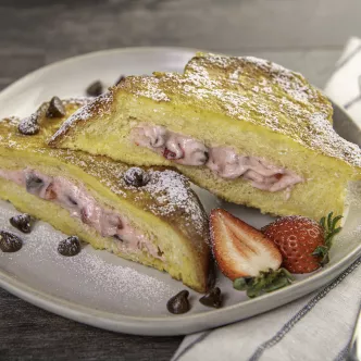 Strawberry & Chocolate Stuffed French Toast