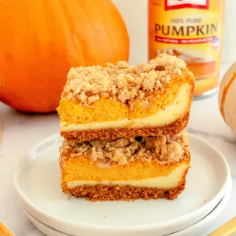 Pumpkin Cheesecake Bars