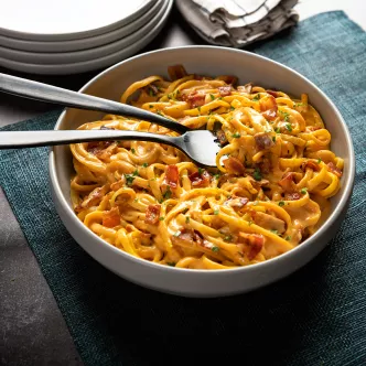 Pumpkin Bacon Pasta