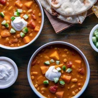 Curried Pumpkin Chickpea Chili