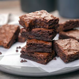 Caramel Chocolate Chip Brownies
