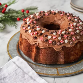 Pastel Bundt De Chocolate Y Menta
