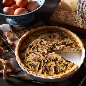 Wild Mushroom Quiche