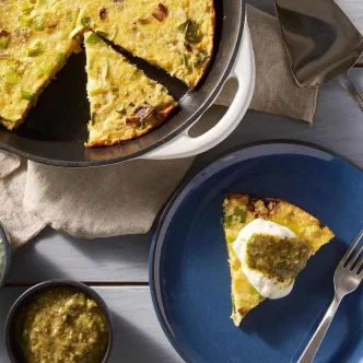 Leek and Quinoa Breakfast Frittata