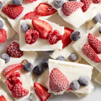 Frozen Yogurt Berry Bark