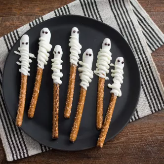 Pretzel Mummies