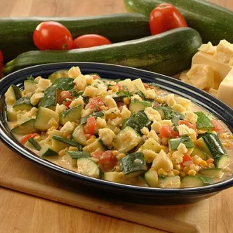 Calabacitas y Elotes a La Crema