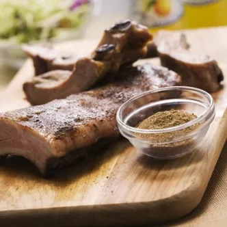 Coffee-Spice Rubbed Ribs