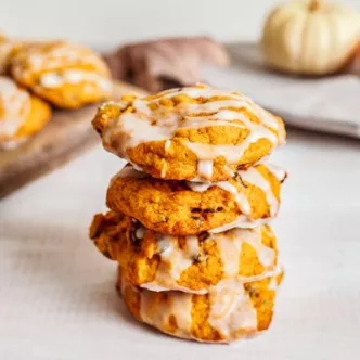 Pumpkin Spiced and Iced Cookies