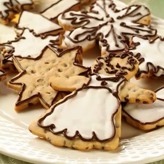 Chocolate Mini Chip Holiday Cookies