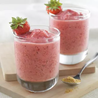 Strawberry Wheat Germ Smoothie