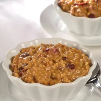 Baked Spiced Pumpkin Steel-Cut Oatmeal
