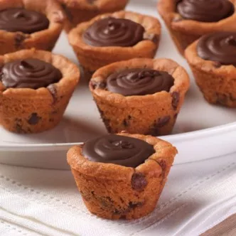 Dark Chocolate Mini Cookie Cups
