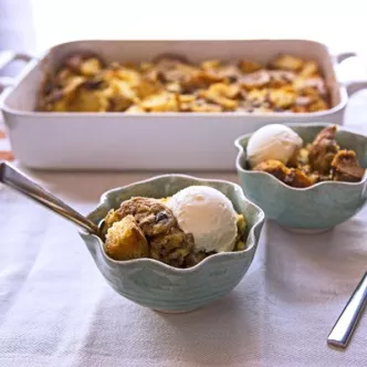 Chocolate Chip Bread Pudding