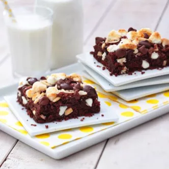 Triple Chip Rocky Road Brownies