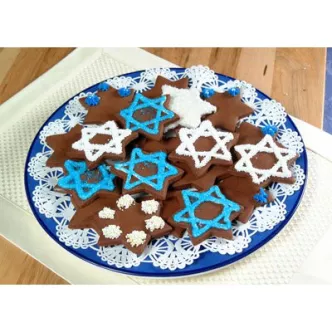 Star Of David Chocolate Cookies