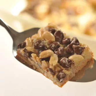 Extra Nutty Chocolate Chip Squares