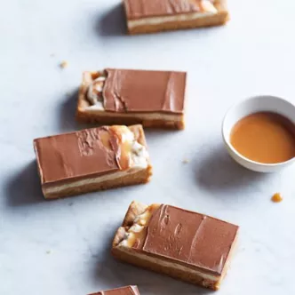 Nutty Nougat Caramel Bites