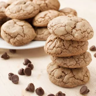 Chocolate Mint Brownie Cookies