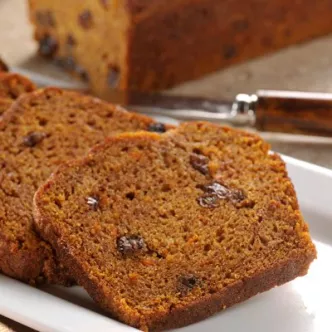 Pumpkin Carrot Raisin Bread