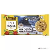 Vista frontal centrada de Hot Cocoa and Marshmallow Display Ready Case 9 Ounce Bag de TOLL HOUSE. PESO NETO 9 oz (255 g).