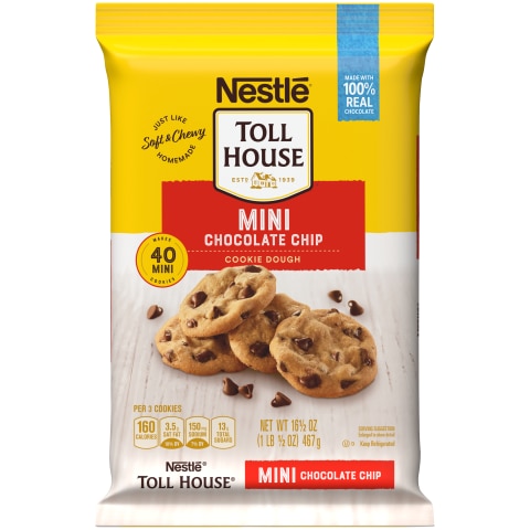 Mini Chocolate Chip Cookie Dough 16.5 oz. NESTL TOLL HOUSE